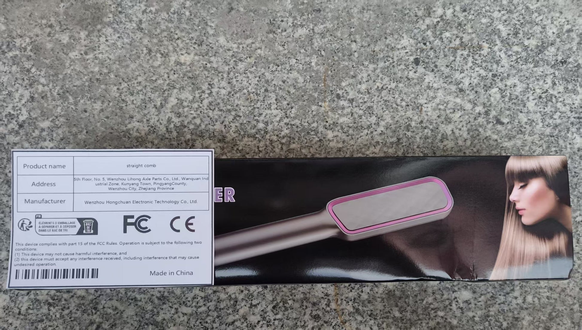 Portable Negative Ion Hair Straightener